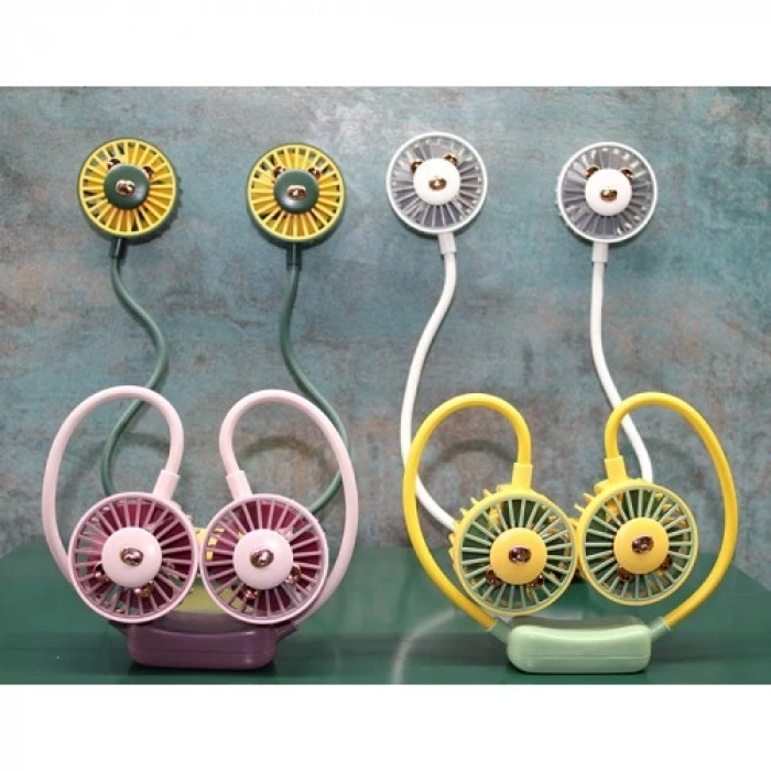 Kuromi Şarjlı Boyun Fanı Vantilatör 2 Kademeli