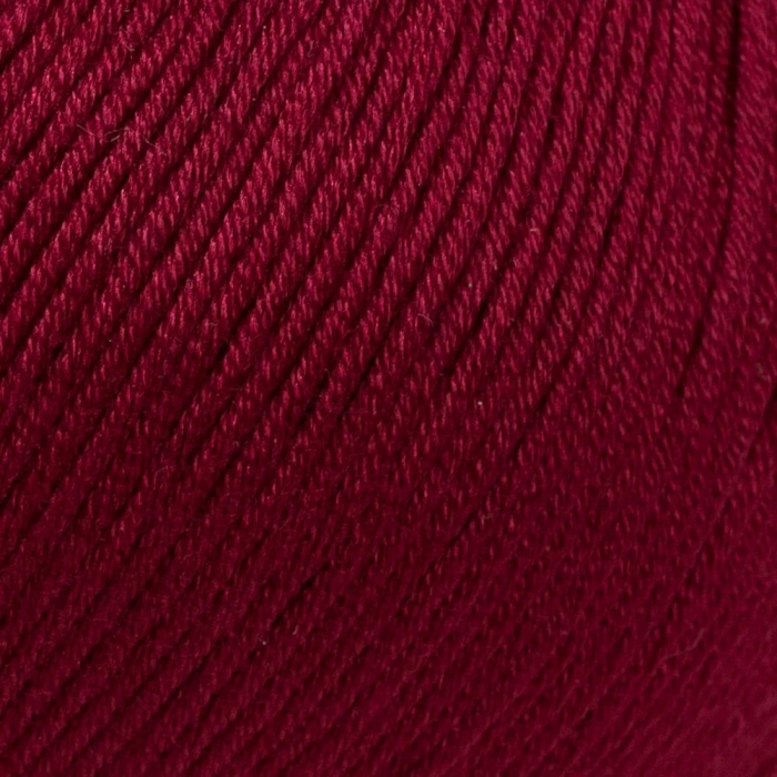 La Mia Mercerized Cotton Bordo El Örgü İpi - 23 - 33596
