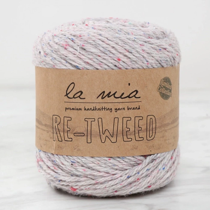 La Mia Re-Tweed Açık Gri Melanj El Örgü İpi - L156