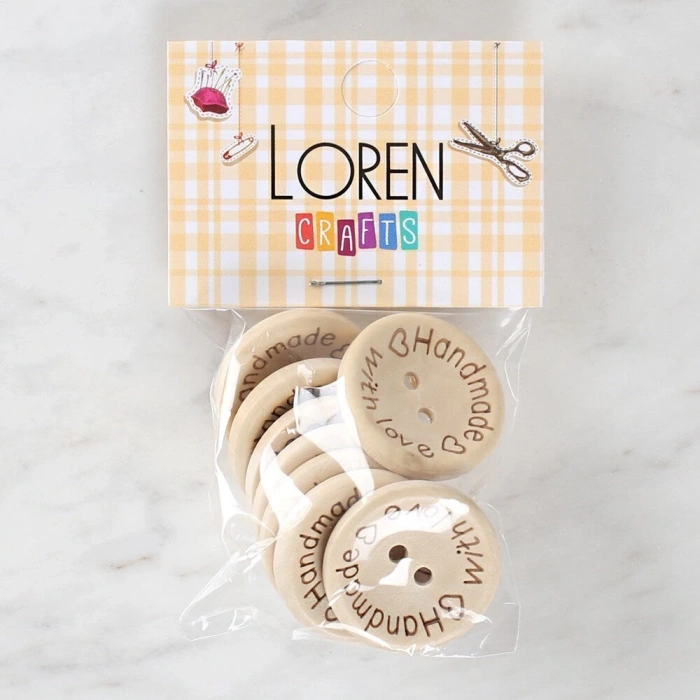 Loren Crafts Handmade 8li Düğme - 1616