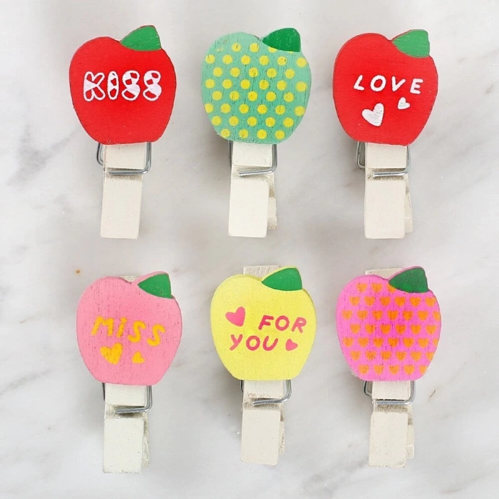 Loren Dekoratif Elma Desenli Mandal 6lı