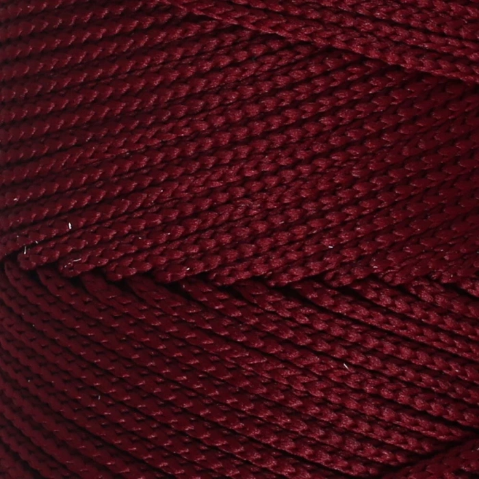 Loren Polyester Soft Macrame Bordo El Örgü İpi - LM039 - 34444