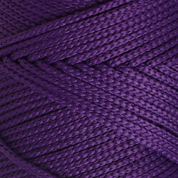 Loren Polyester Soft Macrame Koyu Mor El Örgü İpi - LM037 - 34442