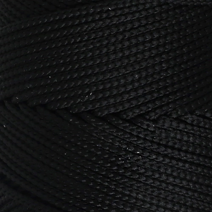 Loren Polyester Soft Macrame Siyah El Örgü İpi - LM040 - 34445