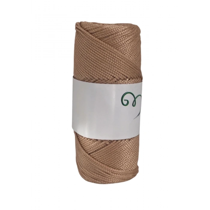 Makrome İpi 3mm Polyester Açık Karamel