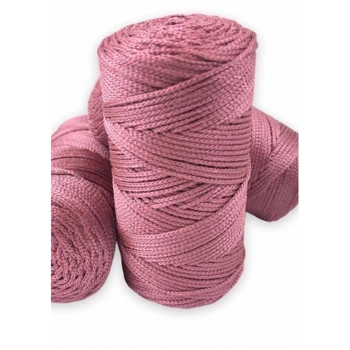 Makrome İpi 3mm Polyester Gül Kurusu