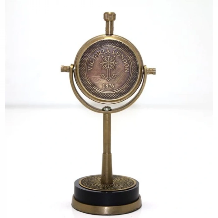 Masa Üstü Pirinç Saat Model 4