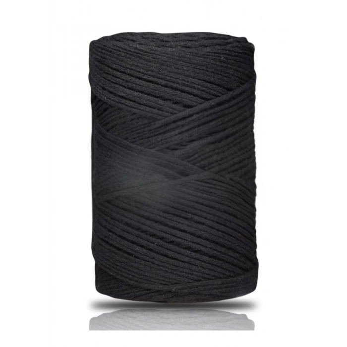 Pamuk Makrome 2 mm Siyah