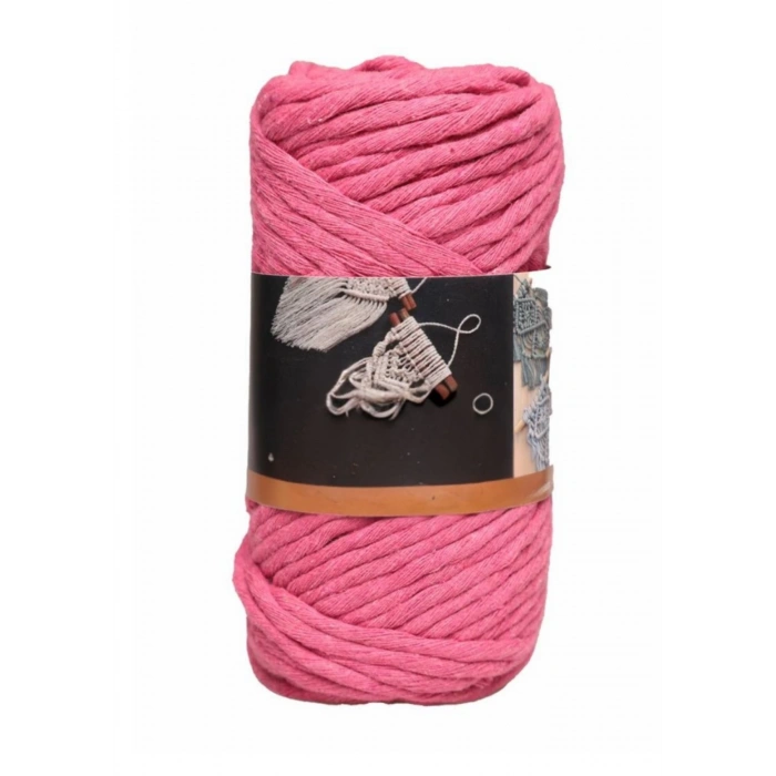 Pamuk Makrome 4 mm İp Şeker Pembe