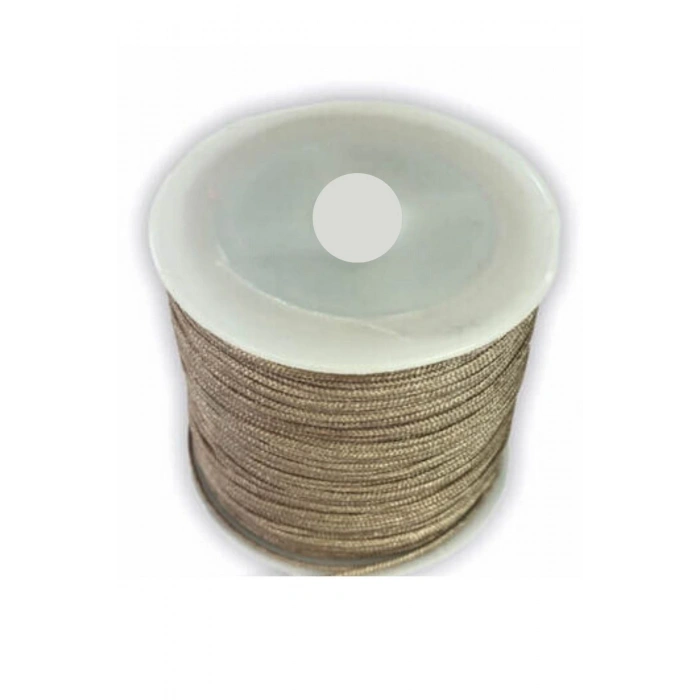 Paraşüt İpi, Bileklik-Kolye örgü ipi 1 mm 50 metre Vizon