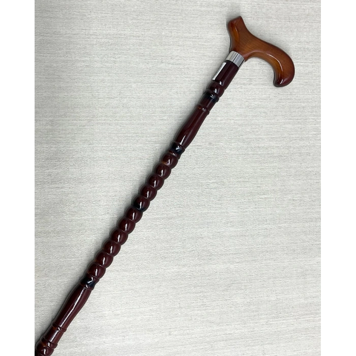 Rahat Tutuşlu Kahverengi Ahşap Baston