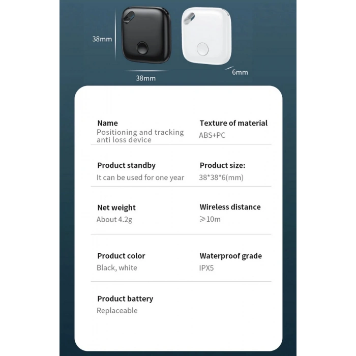 Smart Tag Airtag Akıllı Takip Cihazı Apple My Find Uyumlu Beyaz