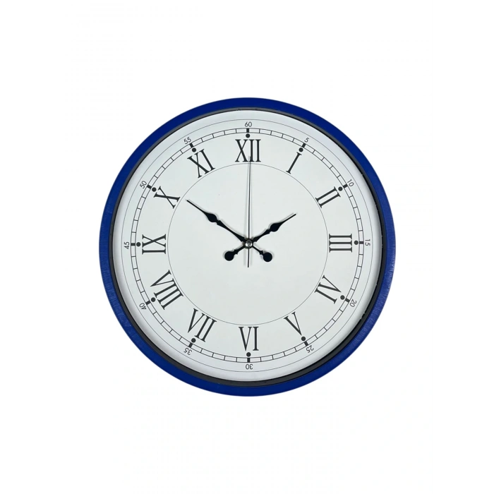 Zentime 36 Cm Lacivert Dekoratif Duvar Saati