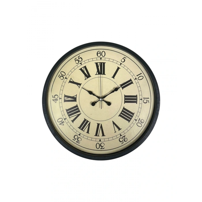 Zentime 36 Cm Siyah Dekoratif Duvar Saati