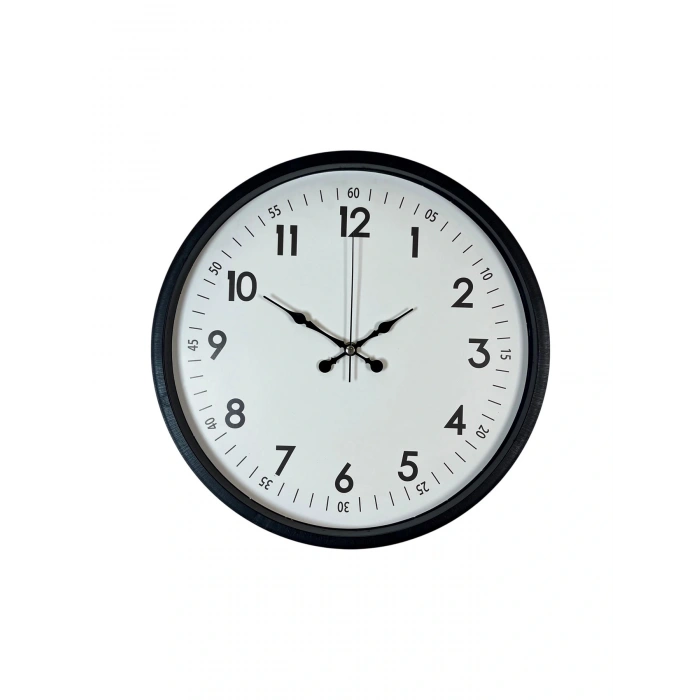 Zentime 36 Cm Siyah Dekoratif Duvar Saati