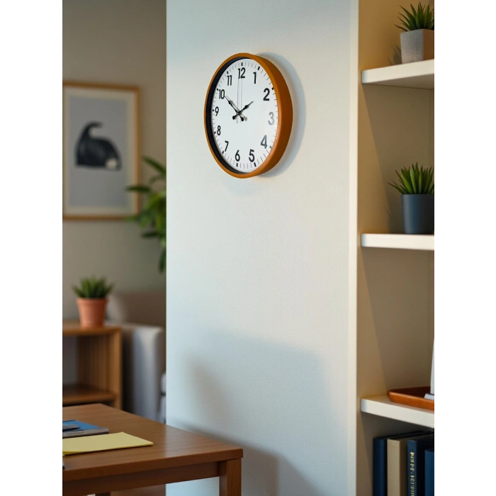 Zentime 36 Cm Turuncu Dekoratif Duvar Saati