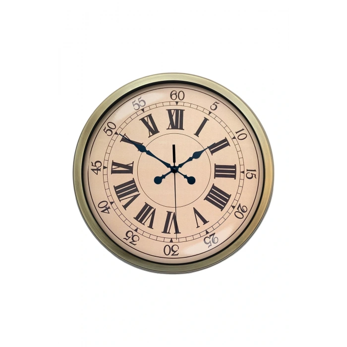 Zentime Nostalji Stil 40 Cm Metal Eskitme Duvar Saati