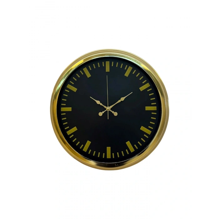 Zentime Zarif Klasik Stil 40 Cm Metal Gold Duvar Saati