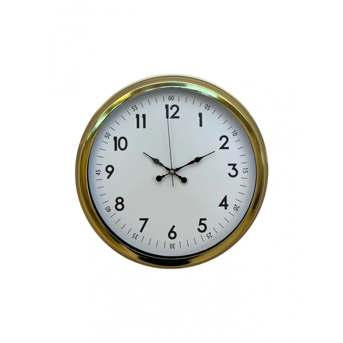 Zentime 40 Cm Gold Lüks Duvar Saati