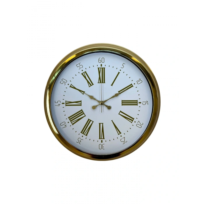 Zentime Royal Gold 40 Cm Metal Duvar Saati