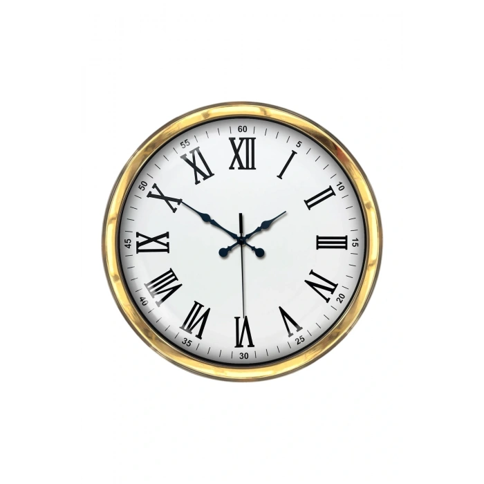 Zentime Majestic Gold 40 Cm Metal Duvar Saati