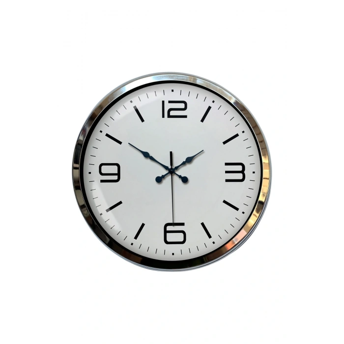 Zentime Prestij Krom Metal 40 Cm Duvar Saati