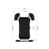 360° Derece Ayarlanabilen Gidon Bağlantılı Bisiklet Motosiklet İçin Abs 4-7.8″ İnç Telefon Tutucu