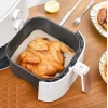 BUFFER® 150 Adet Air Fryer Pişirme Kağıdı Tek Kullanımlık Hava Fritöz Yağ Geçirmez Yapışmaz Gıda Pişirme Kağıdı Delikli Kare Model