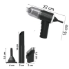 Buffer 3in1 Araç İçi Kablosuz Şarjlı Mini El Süpürgesi Vakum ve Üfleme