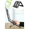 Buffer®  Ayarlanabilir Metal Dizüstü Destek Tabanı Katlanabilir Taşınabilir Laptop Sehpası Standı