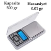 BUFFER® Dijital Hassas Elektronik Cep Terazi Tartı 500 Gr 001 Gr Hassasiyet
