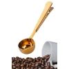 BUFFER® Mandallı Kahve Ölçü Kaşığı Gold Çok Fonksiyonlu Paslanmaz Çelik Kaşık