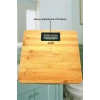 BUFFER® Techfit Bambu Banyo Baskülü Yüksek Hassasiyetli Darbelere Dijital Dayanıklı Terazi Tf 1065 M