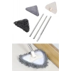 BUFFER® Teleskopik Saplı 150 cm Üçgen Mop Cam Duvar Tavan Fayans Parke Temizleyici Mop