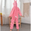 Çocuk Tavşan Kostümü Pembe Renk 4-5 Yaş