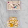 Loren Crafts sarı 8 li balık düğme - 579