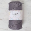 Loren Polyester Soft Macrame Gri El Örgü İpi - LM050 - 34448