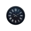 Luxury Black 40 Cm Metal Duvar Saati