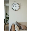 Zentime 36 Cm Krem Dekoratif Duvar Saati