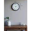 Zentime 36 Cm Siyah Dekoratif Duvar Saati