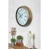Zentime Retro Modern Roma Rakamlı 40 Cm Metal Duvar Saati