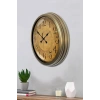 Zentime Bronz Nostalji 40 Cm Metal Eskitme Duvar Saati