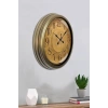 Zentime Bronz Nostalji 40 Cm Metal Eskitme Duvar Saati