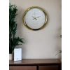 Zentime 40 Cm Gold Lüks Duvar Saati
