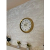 Zentime Gold Zarif 40 Cm Metal Duvar Saati