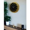 Zentime Zarif Klasik Stil 40 Cm Metal Gold Duvar Saati