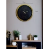 Zentime 40 Cm Gold Lüks Duvar Saati