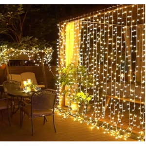 2x2 Metre Perde Led Sarı Işık