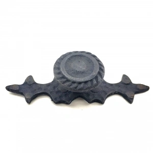 Antika Tarz Dekoratif Pirinç Çizgili Düğme - 25x80 Mm, Oksit