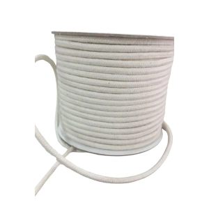 Bağcık İpi Pamuk 1 cm Krem 10 Metre
